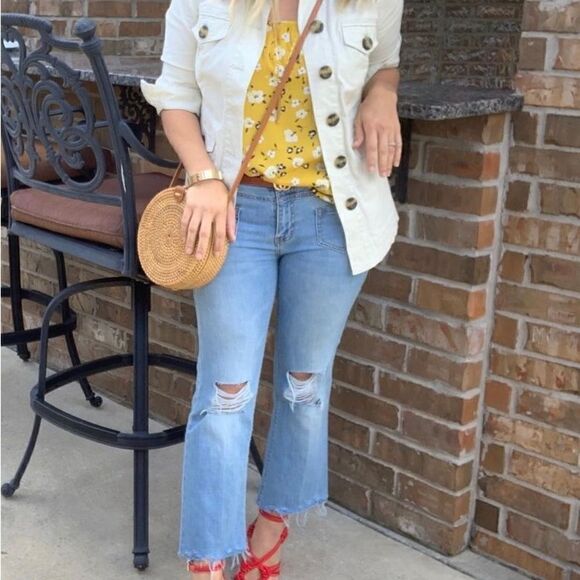 🧥CAbi Kenya Safari Off-White Jacket/Coat NWOT Size M - Picture 12 of 13